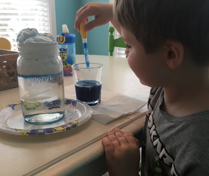 grow your child's creativity through STEM STEAM project , unlock creative side,rain in a jar