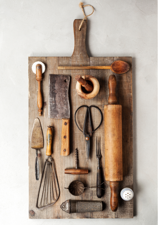 antique kitchen tools, diy decor for kitchen, easy ways to spruce up your kitchen