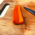 How to Cut V Shape for Stuffed Carrot Thanksgiving Side Dish