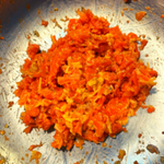 Stuffed Carrot Mixture in Bowl Thanksgiving Side Dish