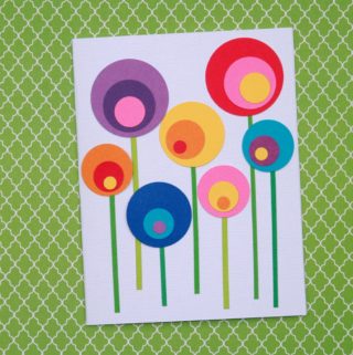 How to Make a Cheerful Floral Card