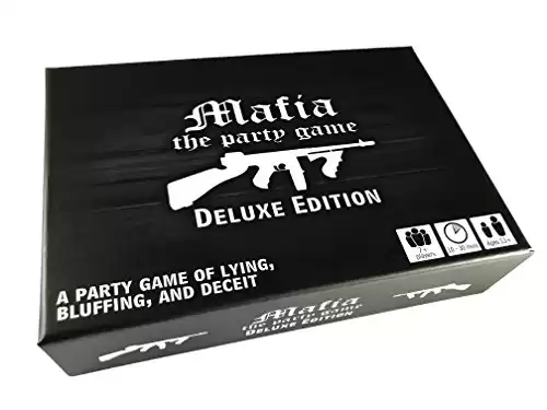 Apostrophe Games Mafia The Party Game Deluxe Edition – A Game of Lying, Bluffing and Deceit– Card Game, Adults and Teens – Board Game