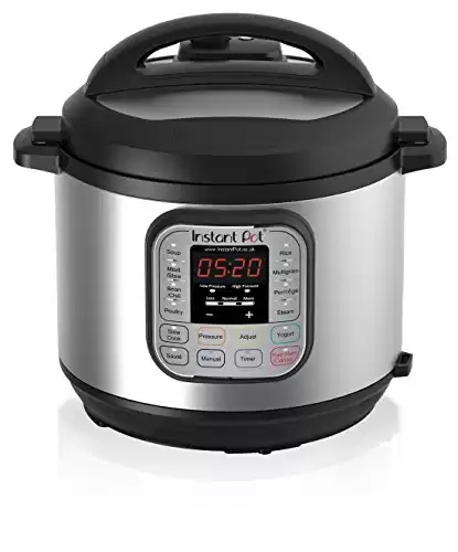 Instant Pot Duo 7-in-1 Electric Pressure Cooker, Slow Cooker, Rice Cooker, Steamer, Sauté, Yogurt Maker, Warmer & Sterilizer, Includes App With Over 800 Recipes, Stainless Steel, 6 Quart