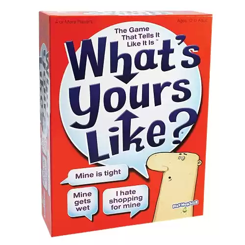 PlayMonster What’s Yours Like? — Hilarious Party Card Game — Describe What Your Guess Word is Like — Ages 12+