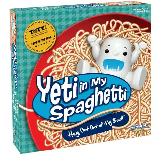 PlayMonster Yeti In My Spaghetti — Silly Children’s Game — Hey, Get Out of my Bowl — Ages 4+ — 2+ Players