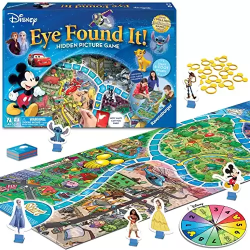 Ravensburger World of Disney Eye Found It Board Game for Boys and Girls Ages 4 and Up – A Fun Family Game You’ll Want to Play Again and Again,6 players