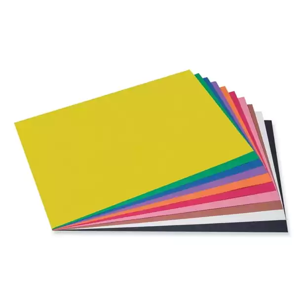 1PC Prang SunWorks Construction Paper, 50 lb Text Weight, 12 x 18, Assorted, 50/Pack