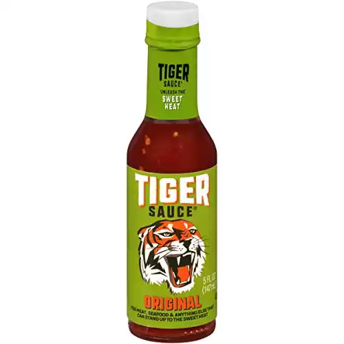 Try Me Tiger Sauce - Exotic & Moderately Spicy Cayenne Pepper Base Hot Sauce, Perfect for Meats, Seafood, Poultry, Sandwiches, Dips, and Soups - 5 Ounce Oz (Pack of 1)