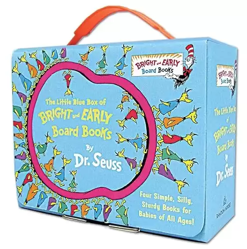 The Little Blue Boxed Set of Bright and Early Board Books by Dr. Seuss: Hop on Pop; Oh, the Thinks You Can Think!; Ten Apples Up On Top!; The Shape of ... Other Stuff (Bright & Early Board Books(T...